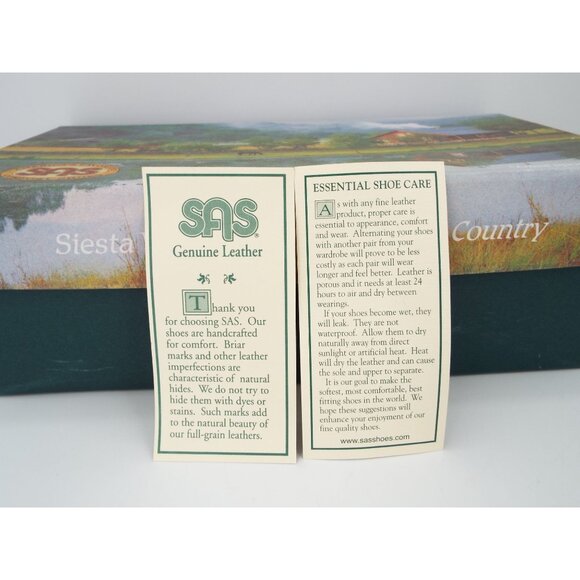 SAS Easier Antique Wine Tripad Comfort Leather Loafers Size 9N Narrow Width - Picture 13 of 15